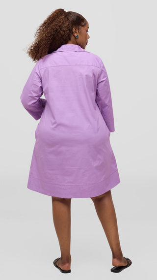 Vivo Lulu Wide Hem Tent Dress - Lilac