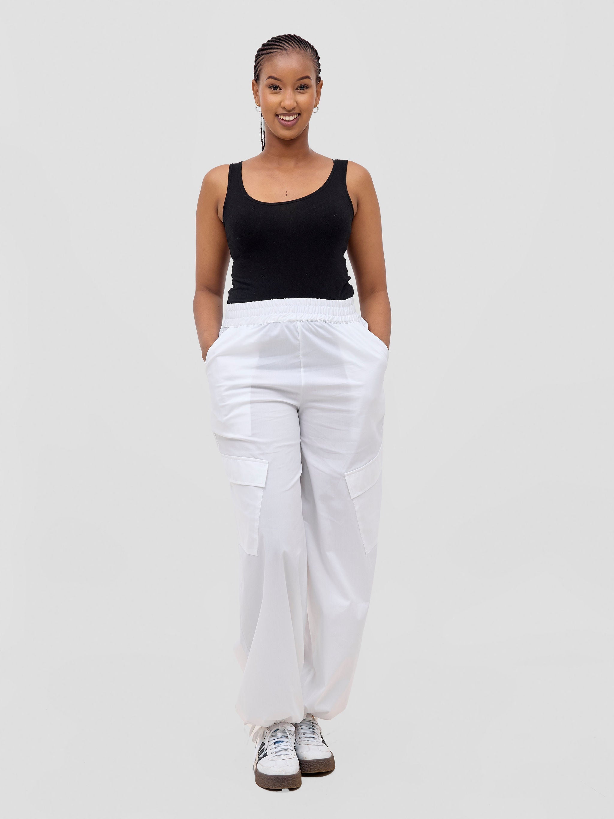 Safari Kamari Wide Leg Pants - White