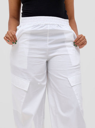 Safari Kamari Wide Leg Pants - White