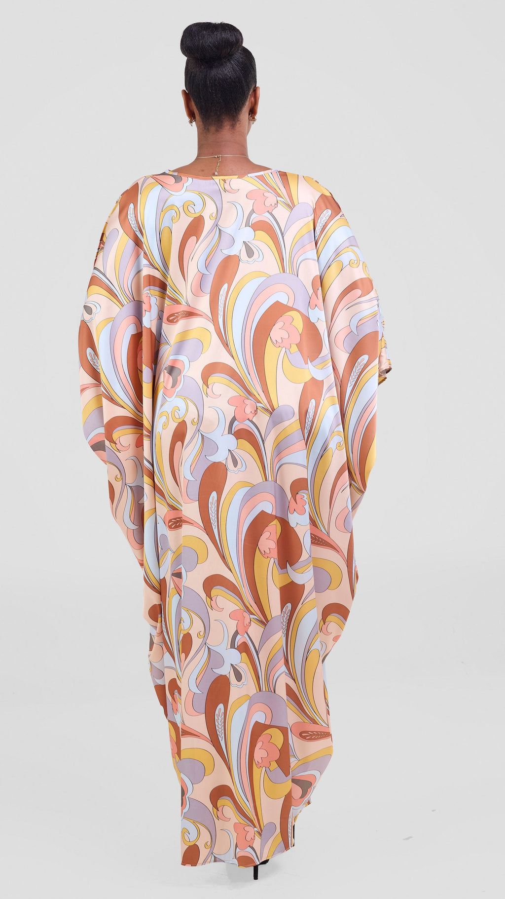 Vivo Lani Maxi Dress - Rust / Mustard Print