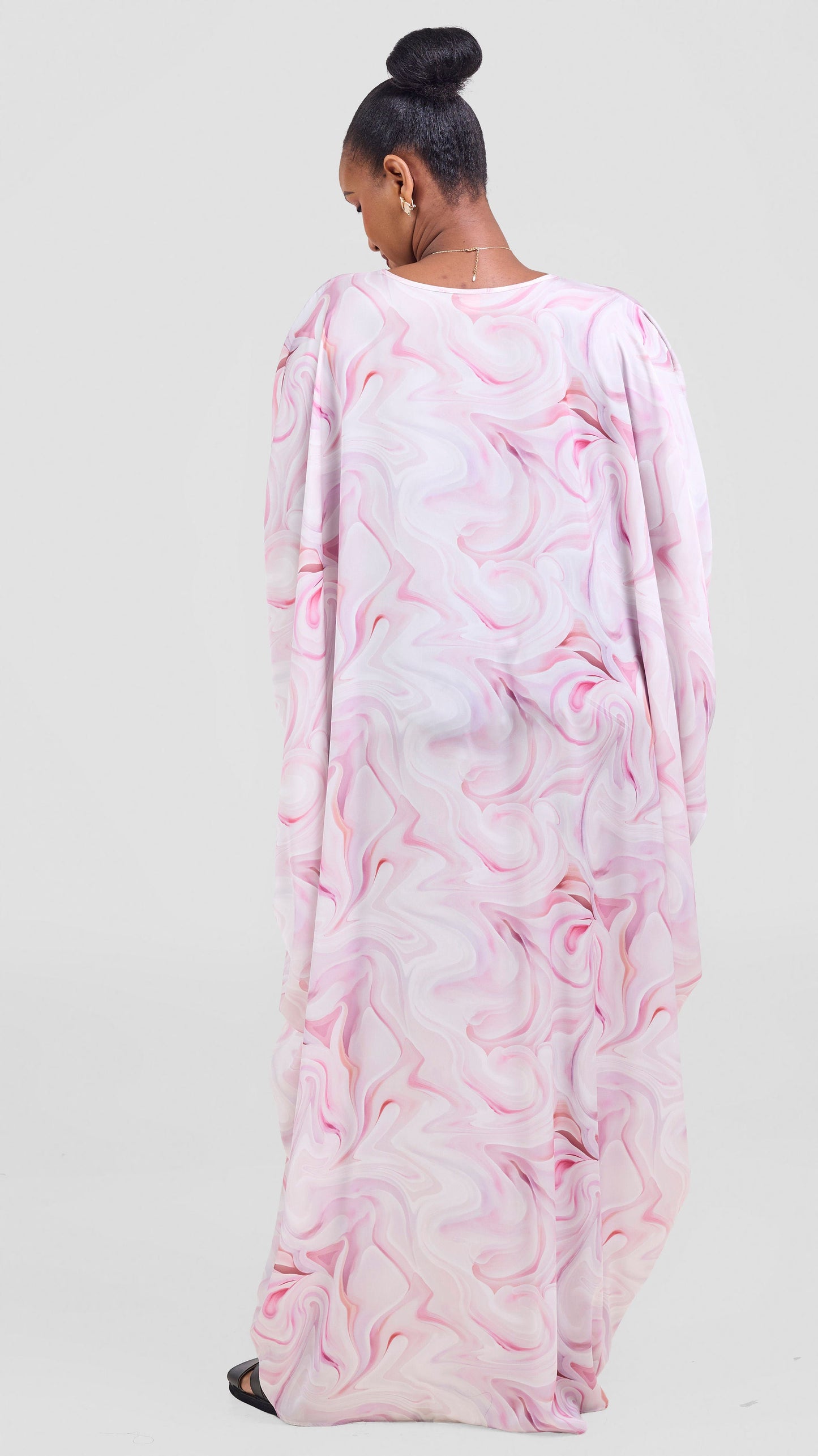 Vivo Lani Maxi Dress - Dusty Pink / Off White Print