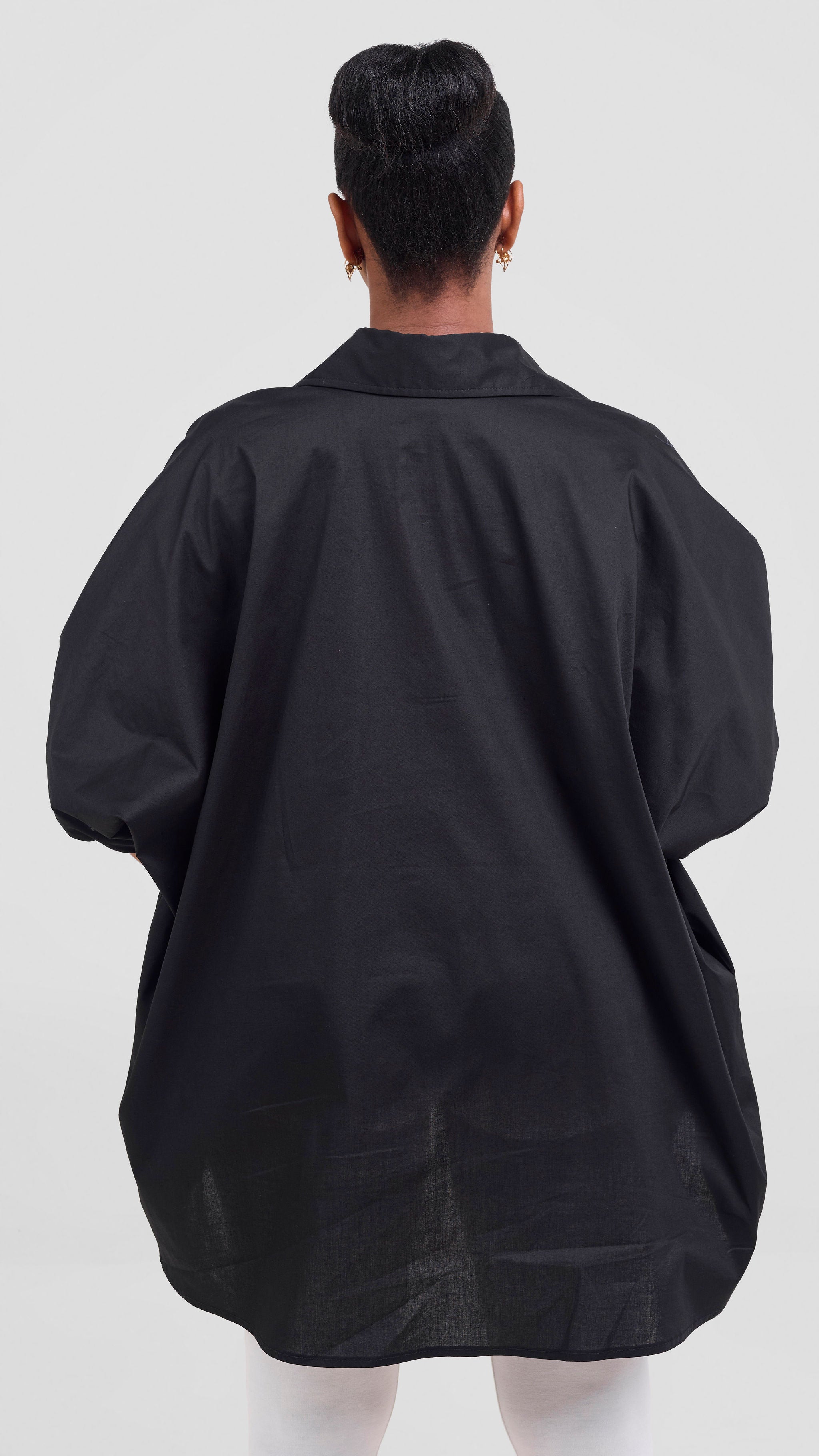 Vivo Cotton High Low Top - Black