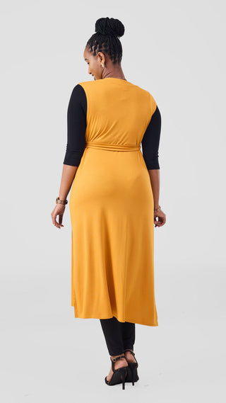 Vivo Chela Jersey Sleeveless Waterfall - Mustard