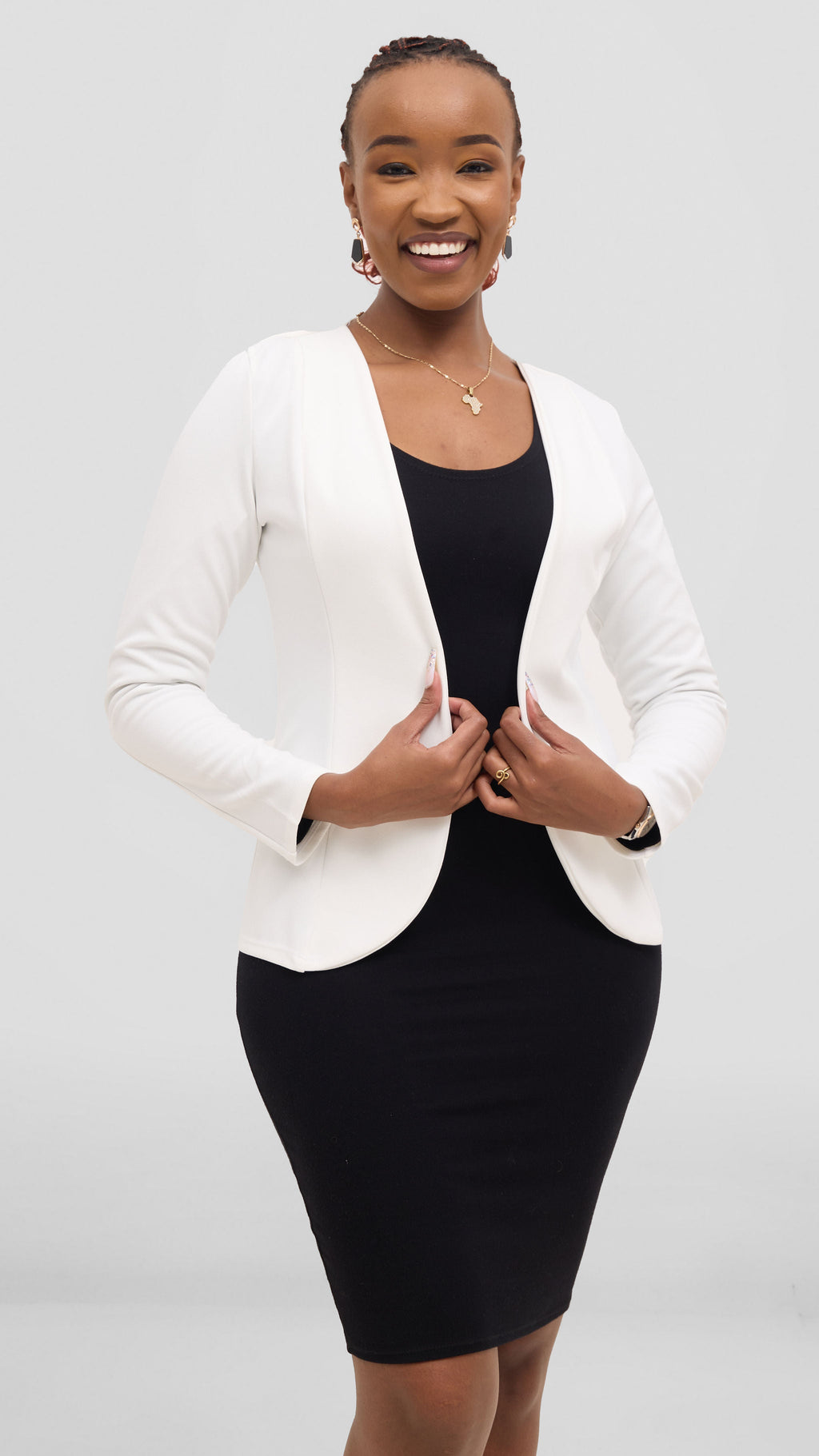 Vivo Basic Dua Jacket - White