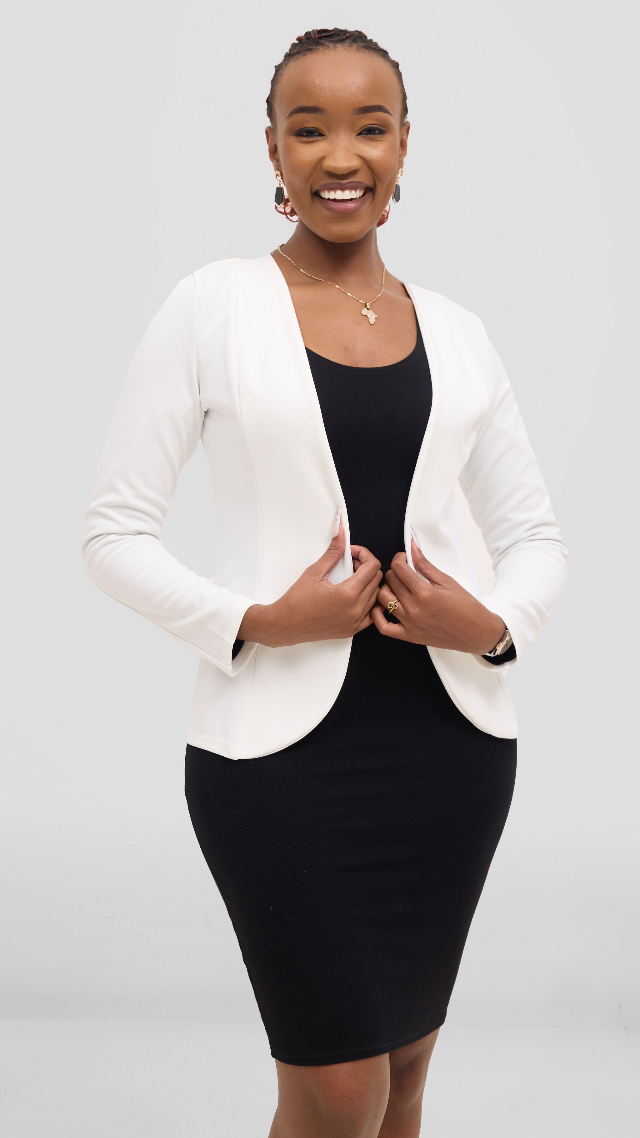 Vivo Basic Dua Jacket - White