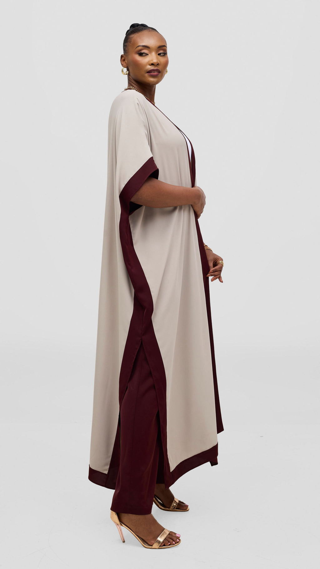 Vivo Liora Maxi Kimono - Light Grey