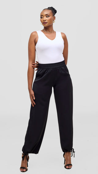 Vivo Liora Drawstring Pants - Black