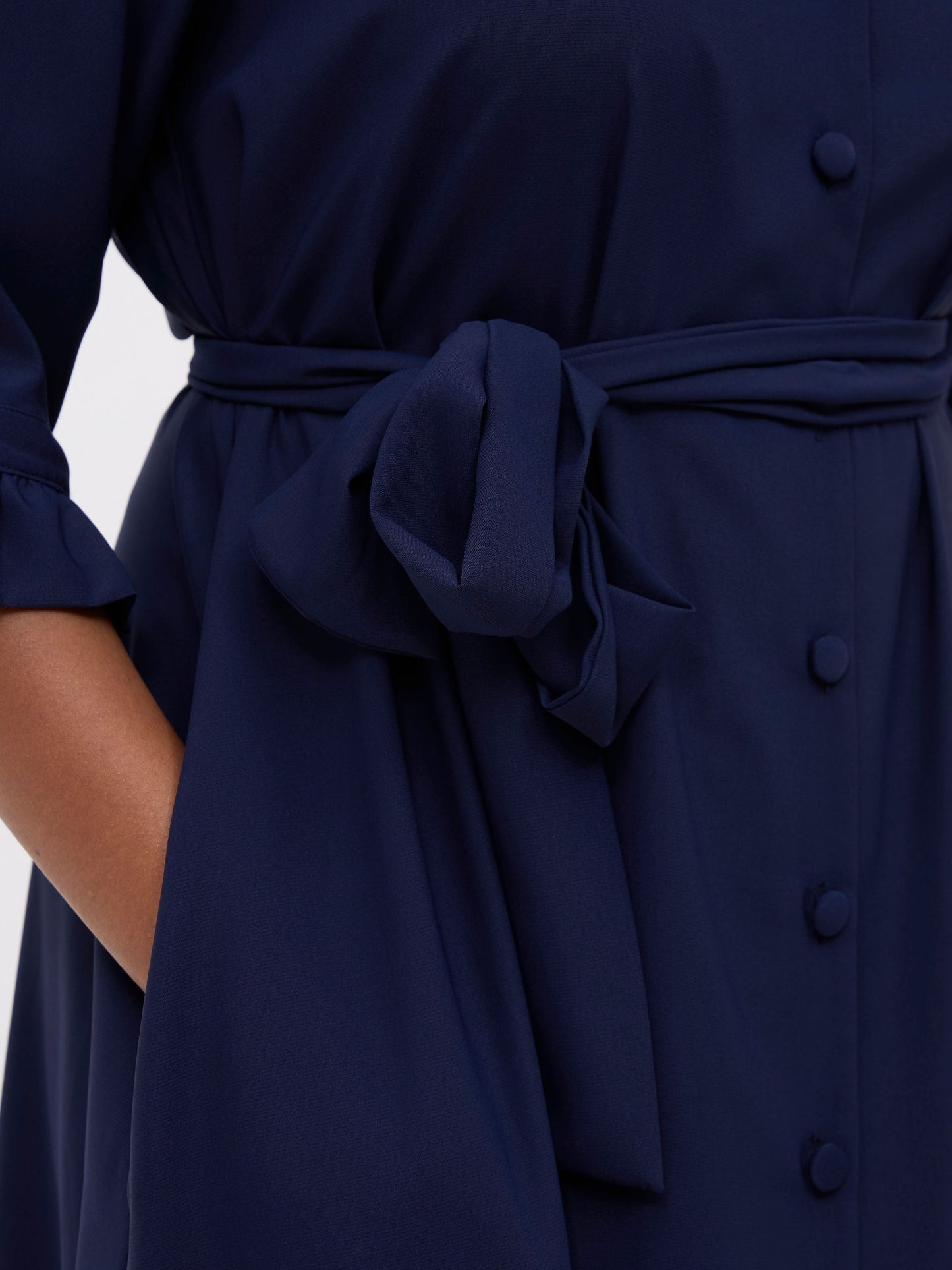 Vivo Wena Maxi Shirt Dress - Navy