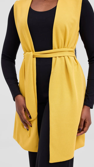 Vivo Selah Double Layered Coat - Mustard