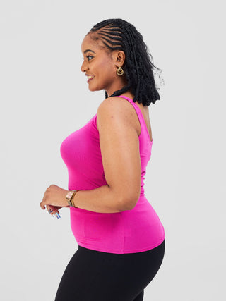 Vivo Basic Drop Shoulder Top - Pink