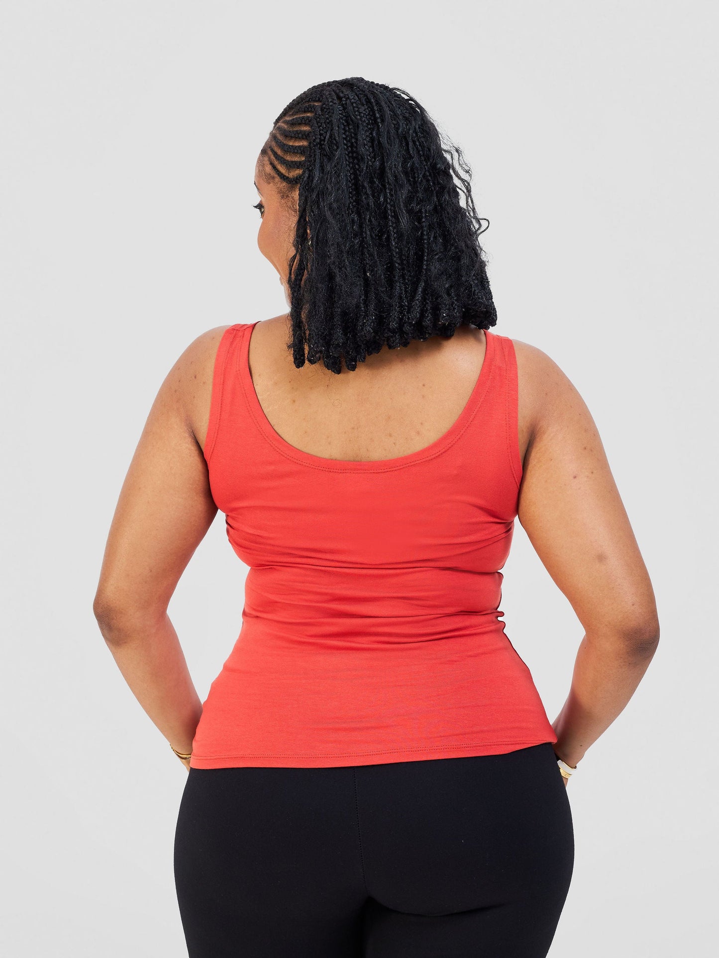 Vivo Basic Drop Shoulder Top - Burnt Orange