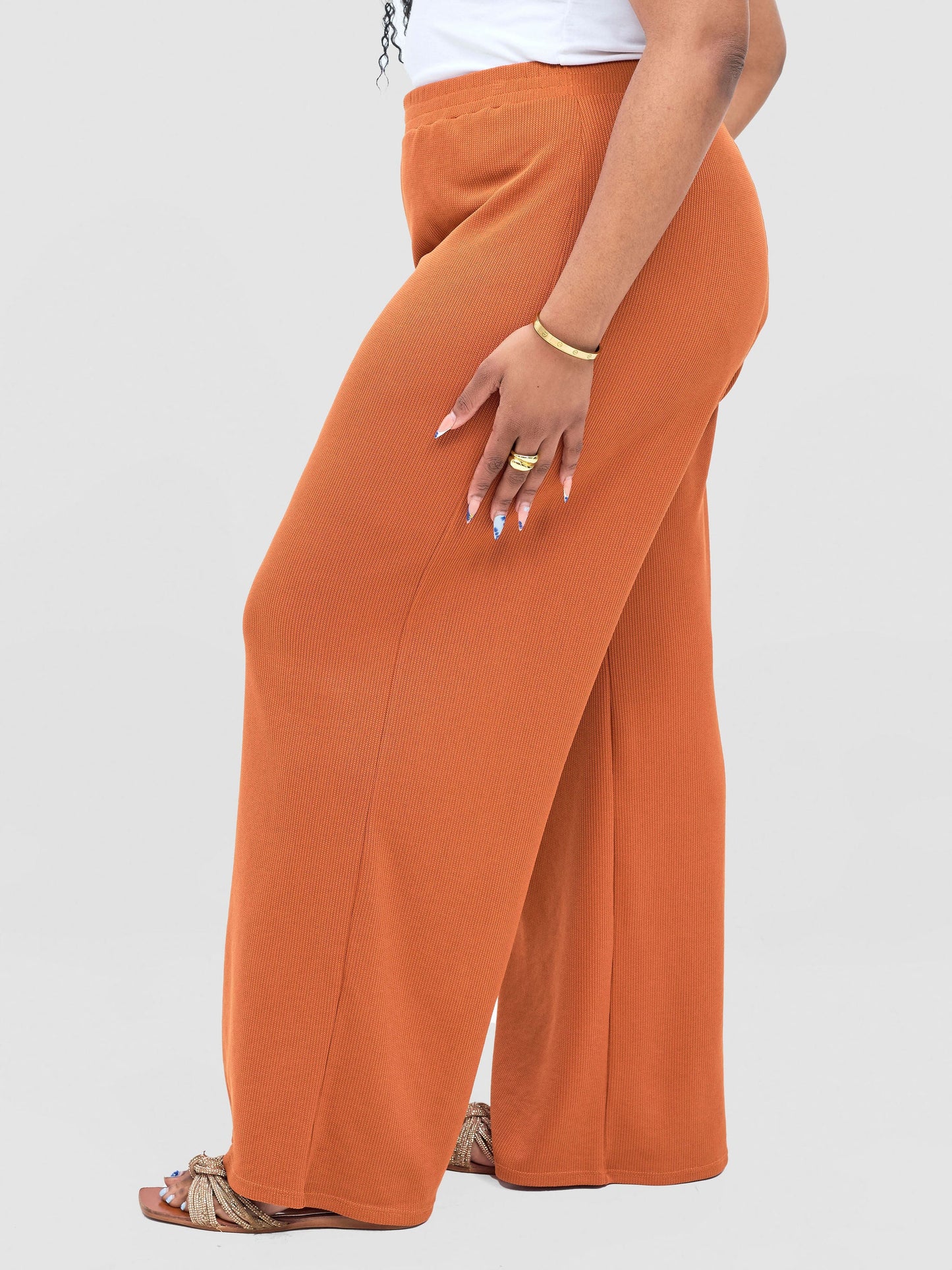 Vivo Rema Straight Leg Pants - Rust