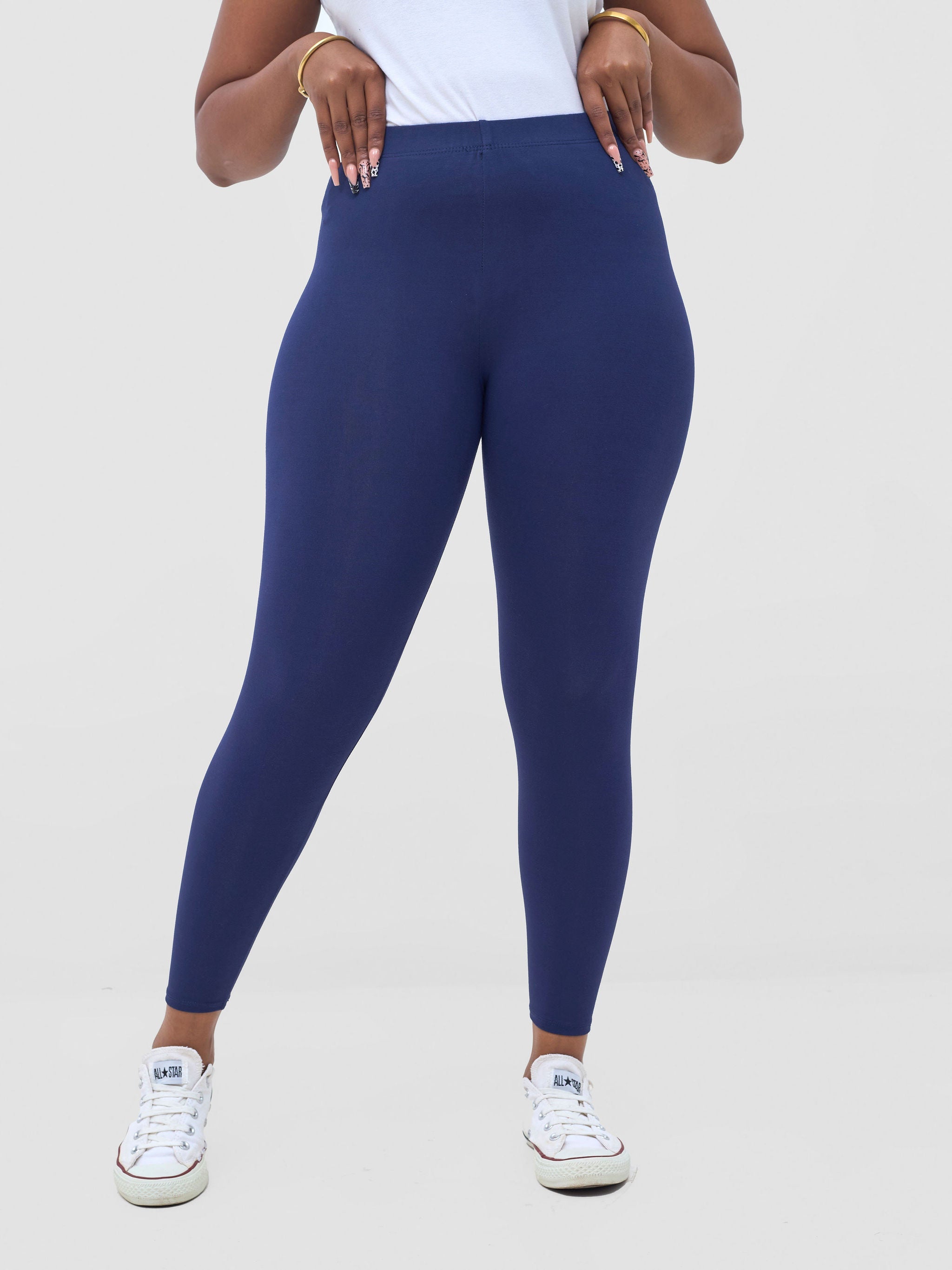 Vivo Basic Capri Leggings - Navy Blue