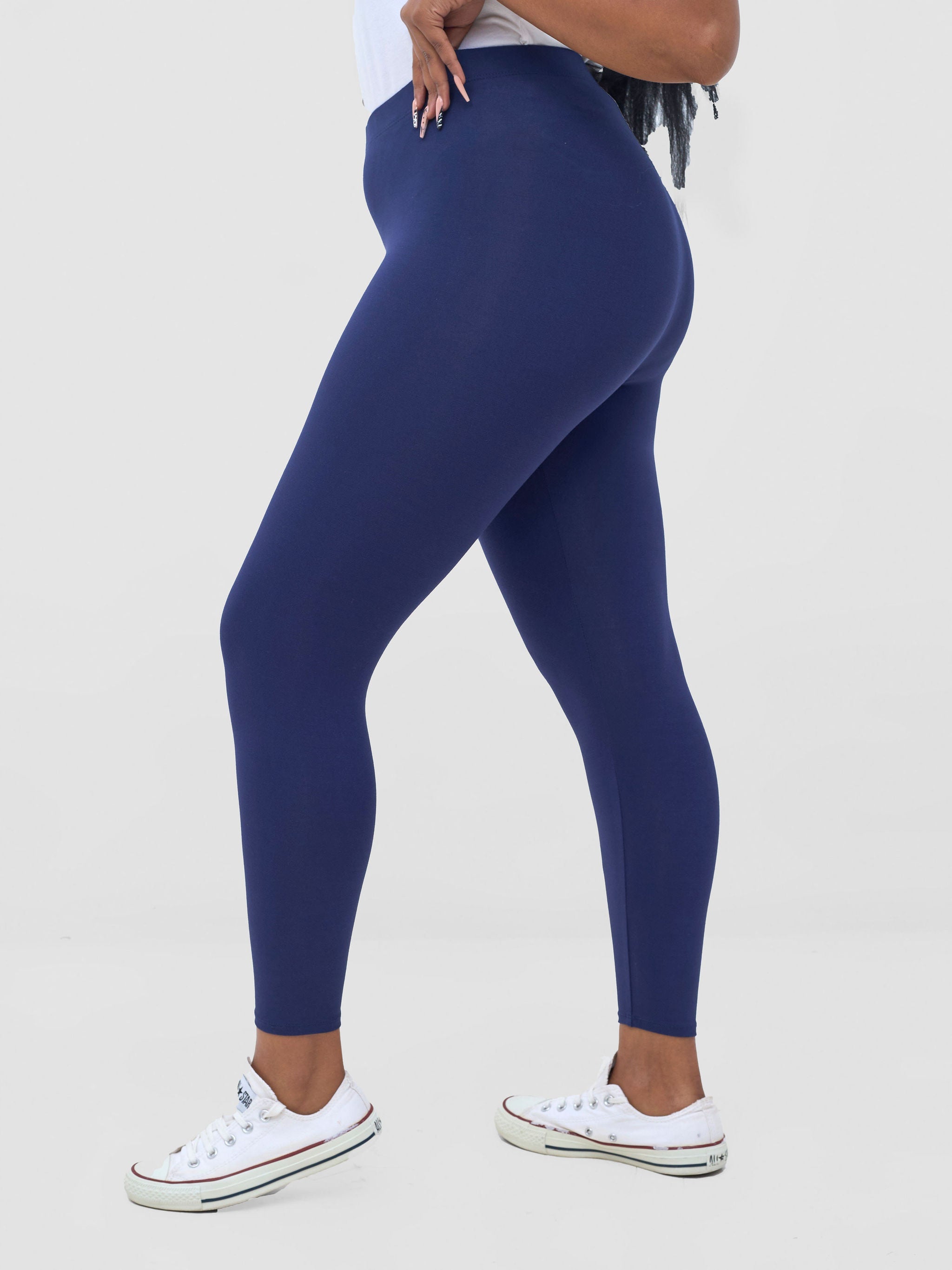 Vivo Basic Capri Leggings - Navy Blue
