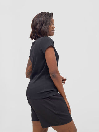 Vivo Chela Drawstring Shorts - Black