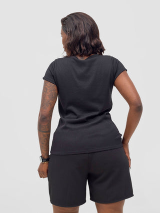 Vivo Chela Drawstring Shorts - Black