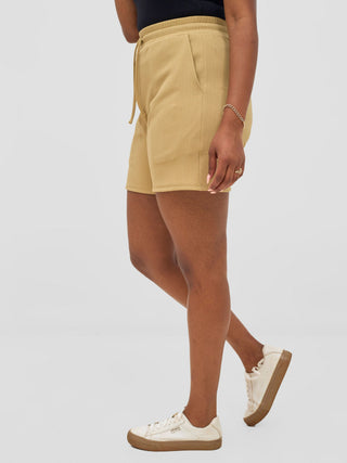 Vivo Chela Drawstring Shorts - Light Taupe