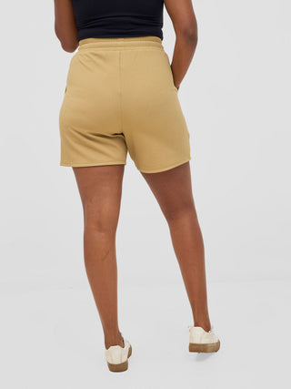 Vivo Chela Drawstring Shorts - Light Taupe