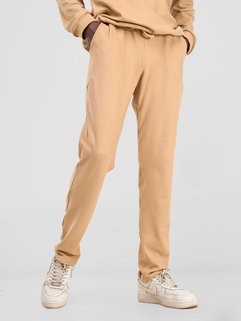 Zoya Yuni Men's Fleece Sweat Pants - Taupe