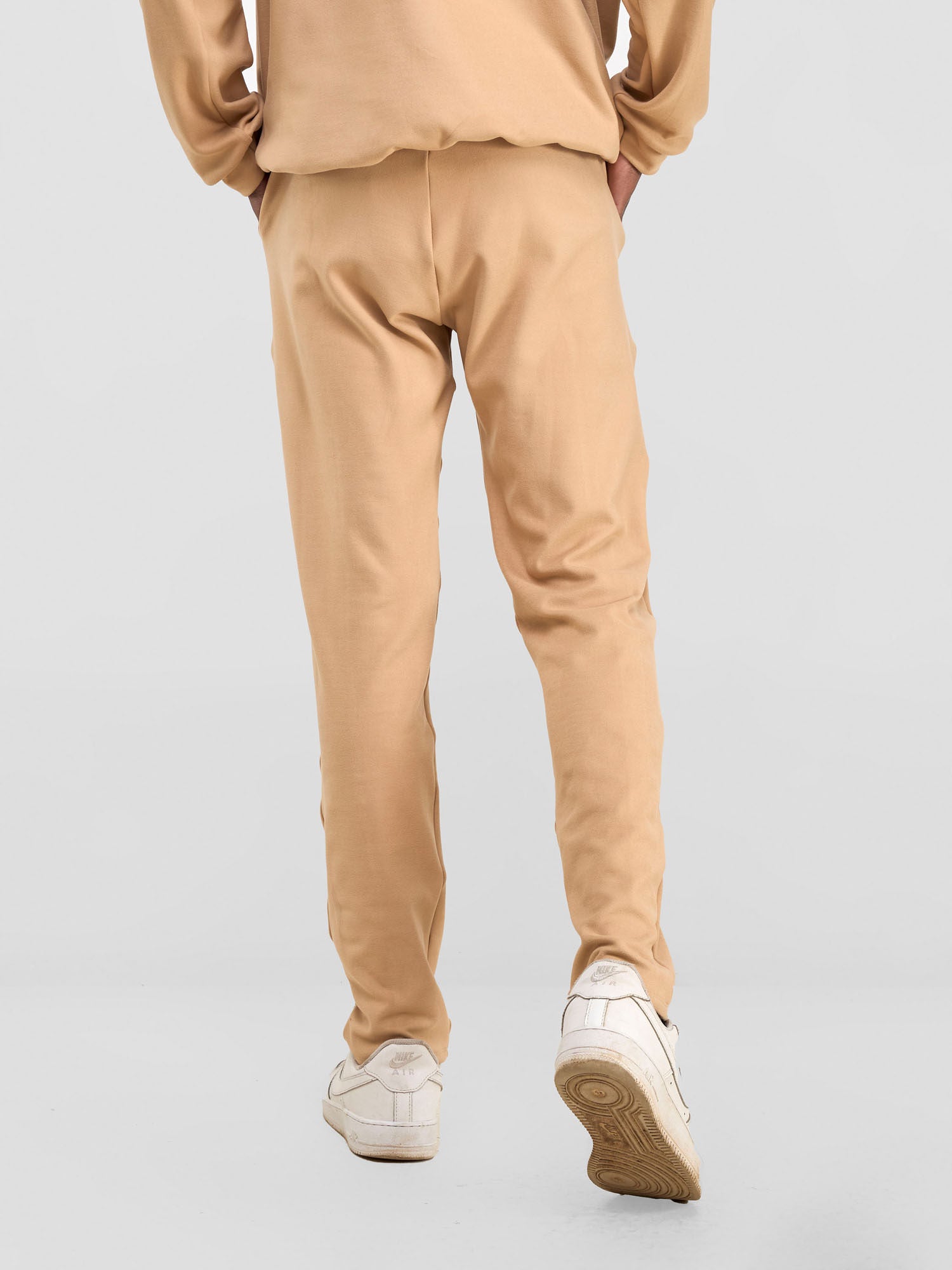 Zoya Yuni Men's Fleece Sweat Pants - Taupe