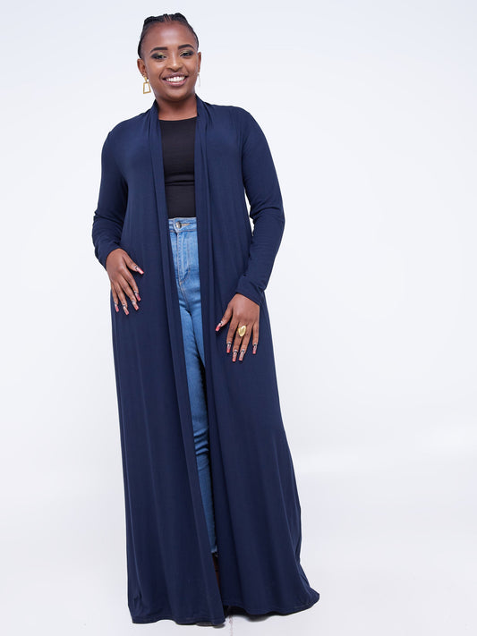 Vivo Extra Long May Jersey Waterfall - Navy Blue