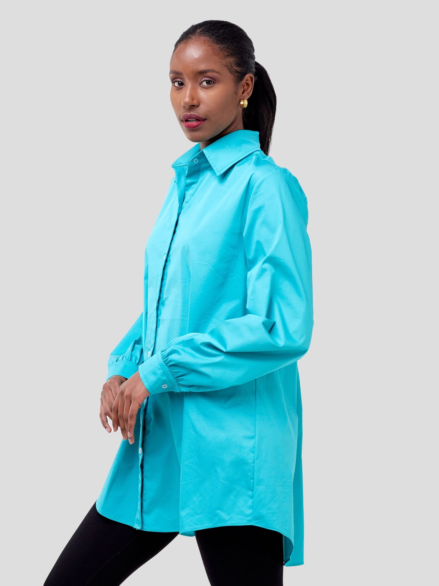 Safari Kaya Long Sleeve Collar Shirt - Blue