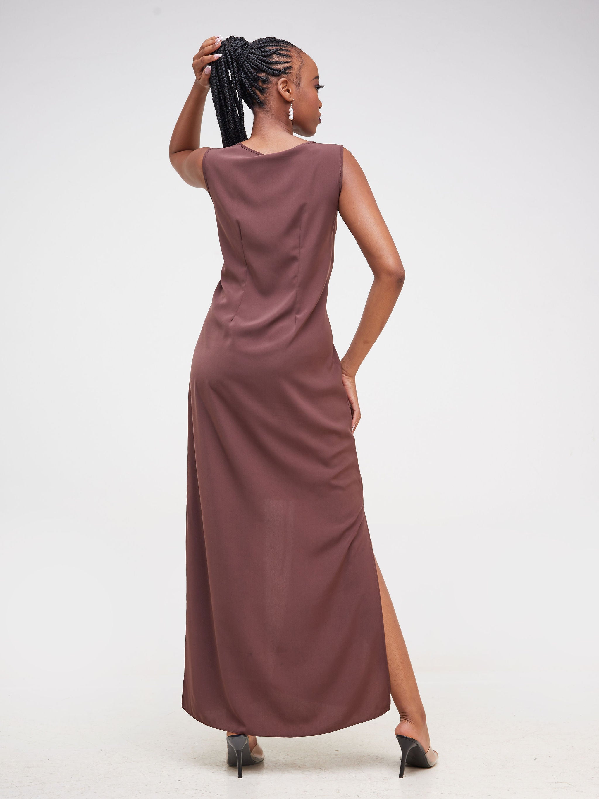 Vivo Dali Panel Dress - Chocolate