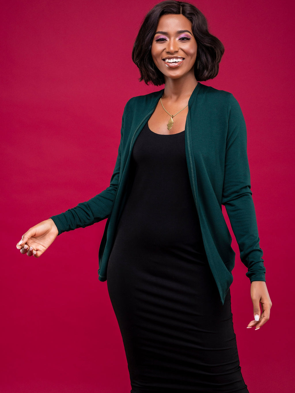 Vivo Basic Sienna Waterfall - Dark Green