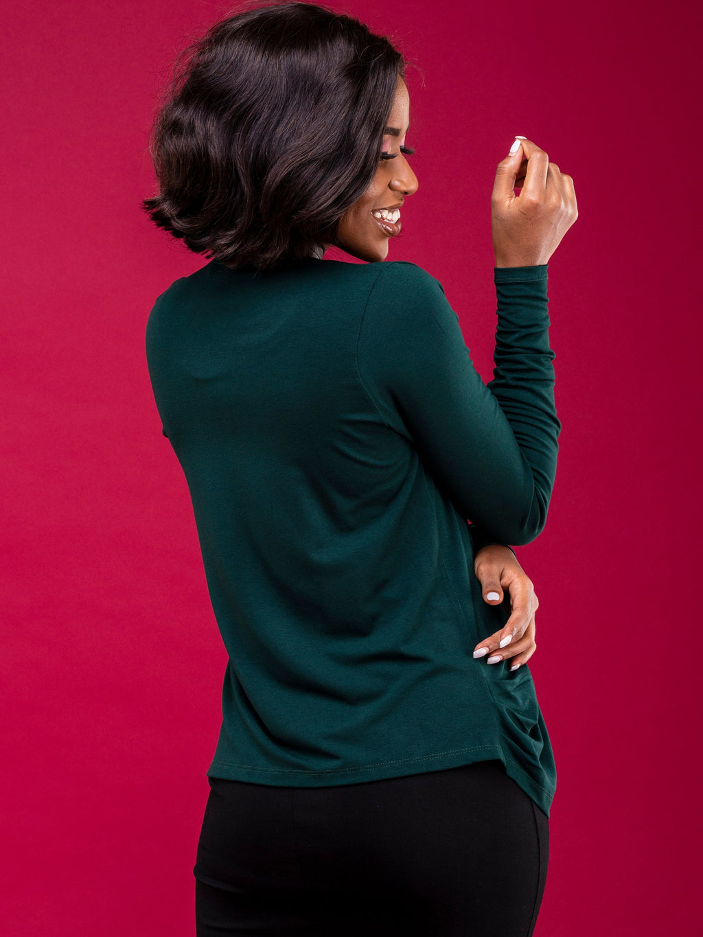 Vivo Basic Sienna Waterfall - Dark Green