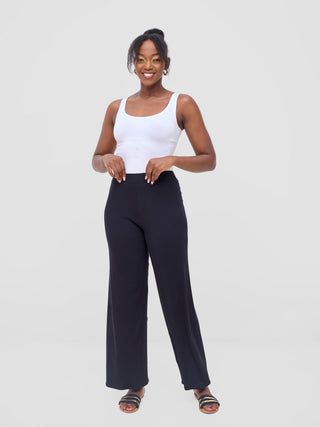 Vivo Safa Straight Leg Pants - Black