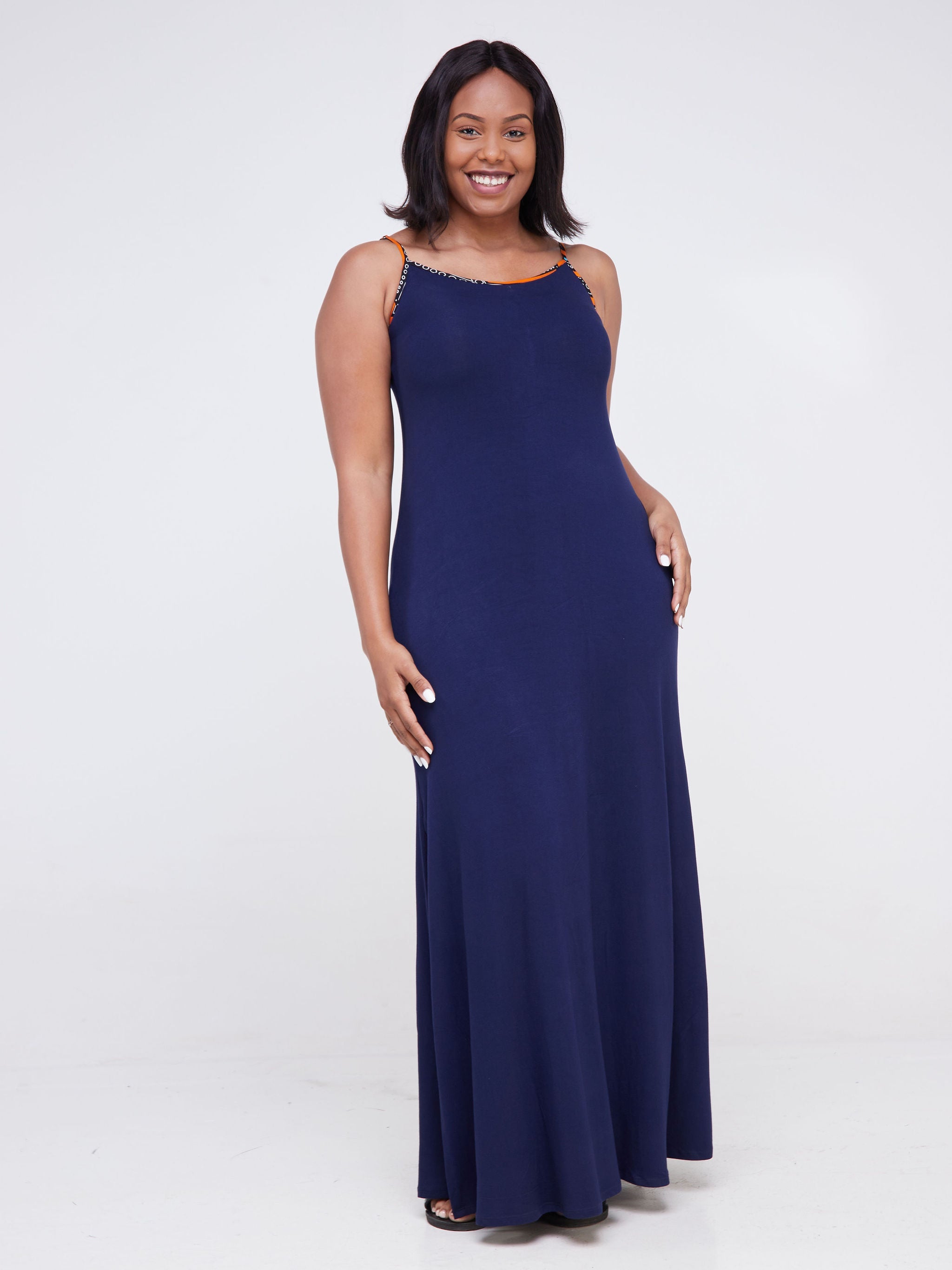 Vivo Arusha Strappy Maxi Dress - Navy Blue