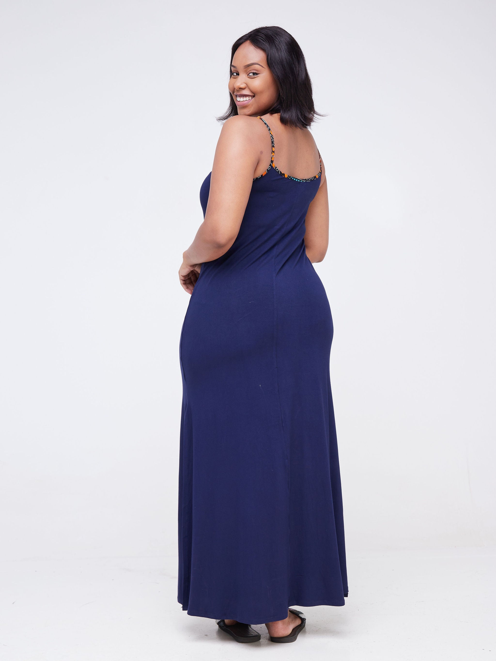 Vivo Arusha Strappy Maxi Dress - Navy Blue