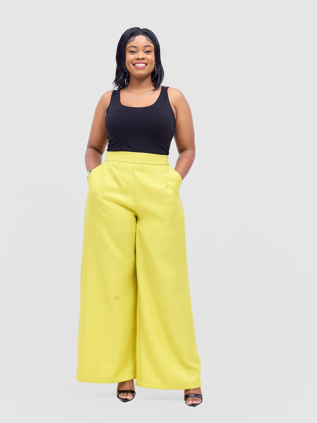 Vivo Analo Wide Leg Pants - Yellow