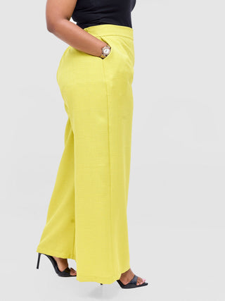 Vivo Analo Wide Leg Pants - Yellow