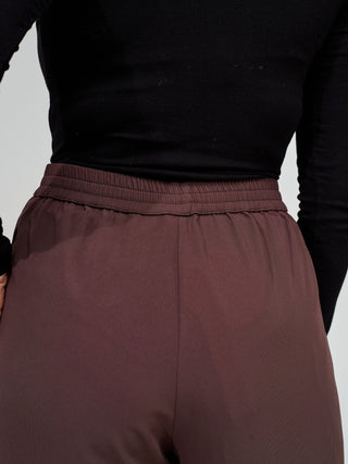 Vivo Wastani  Drawstring Pants - Chocolate