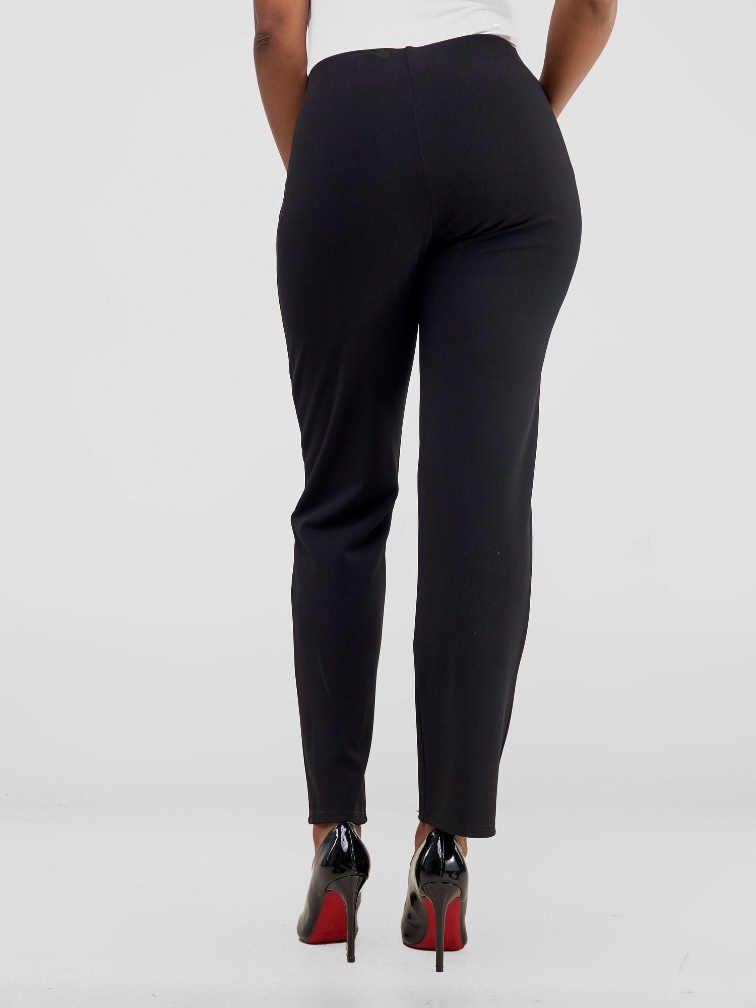 Vivo Basic Straight Leg Pants - Black