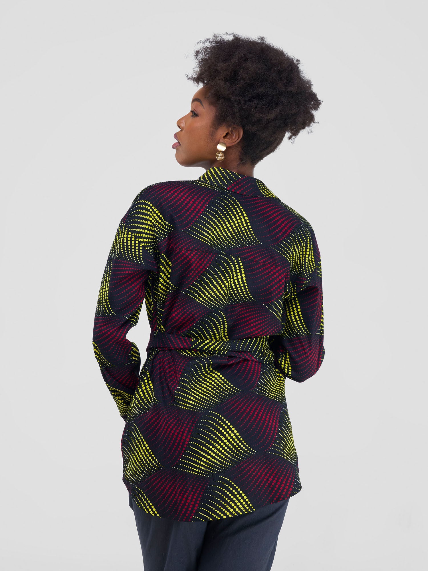 Safari Savannah Kitenge Shacket - Shama Print