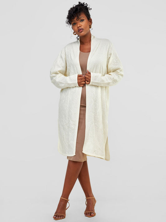 Vivo Side Slit Midi Waterfall - Off White