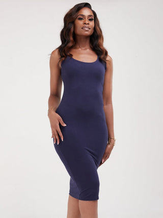 Vivo Basic Bodycon - Navy Blue - Shopzetu