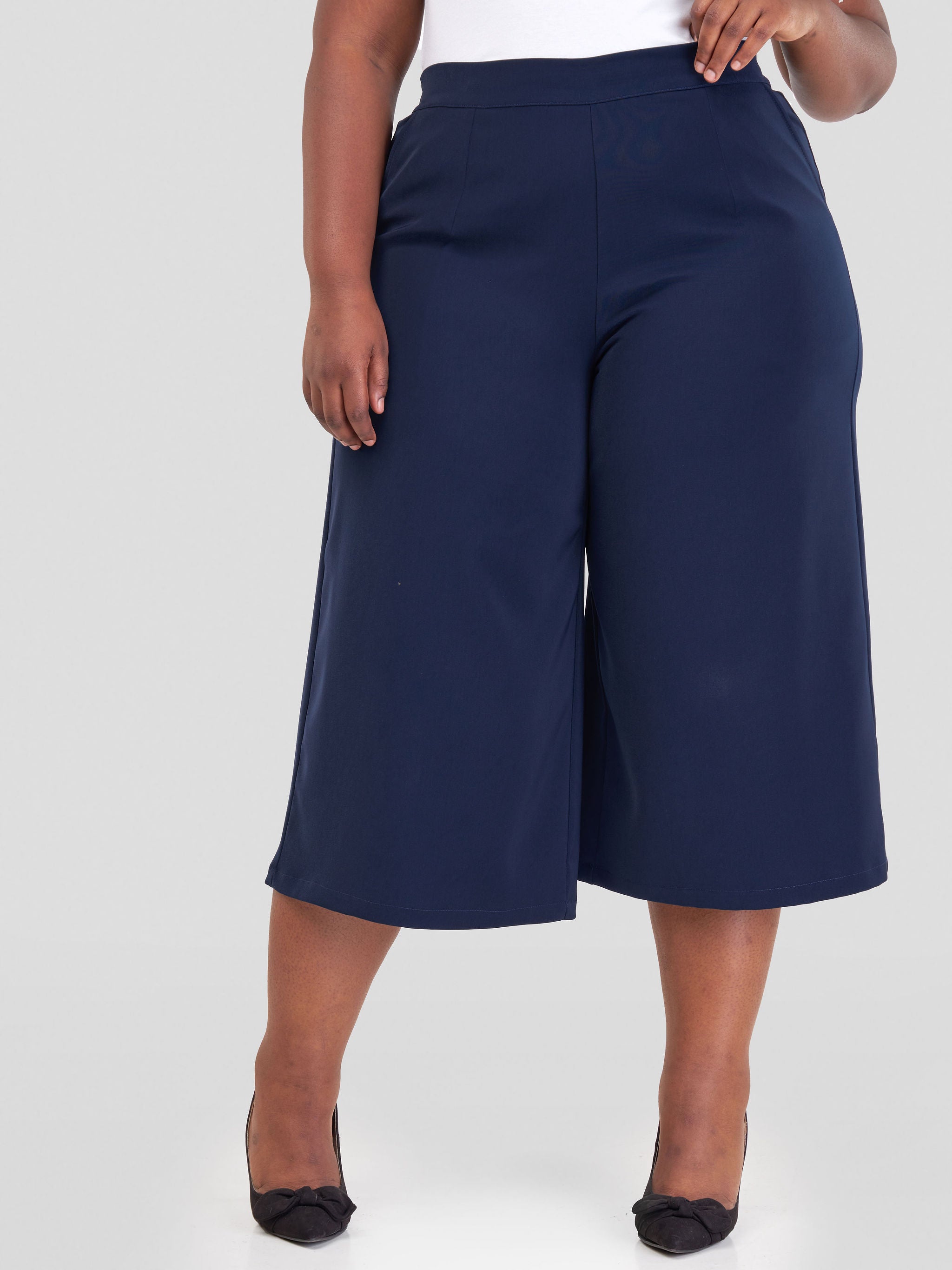 Vivo Zaria Cullote Pants - Navy Blue