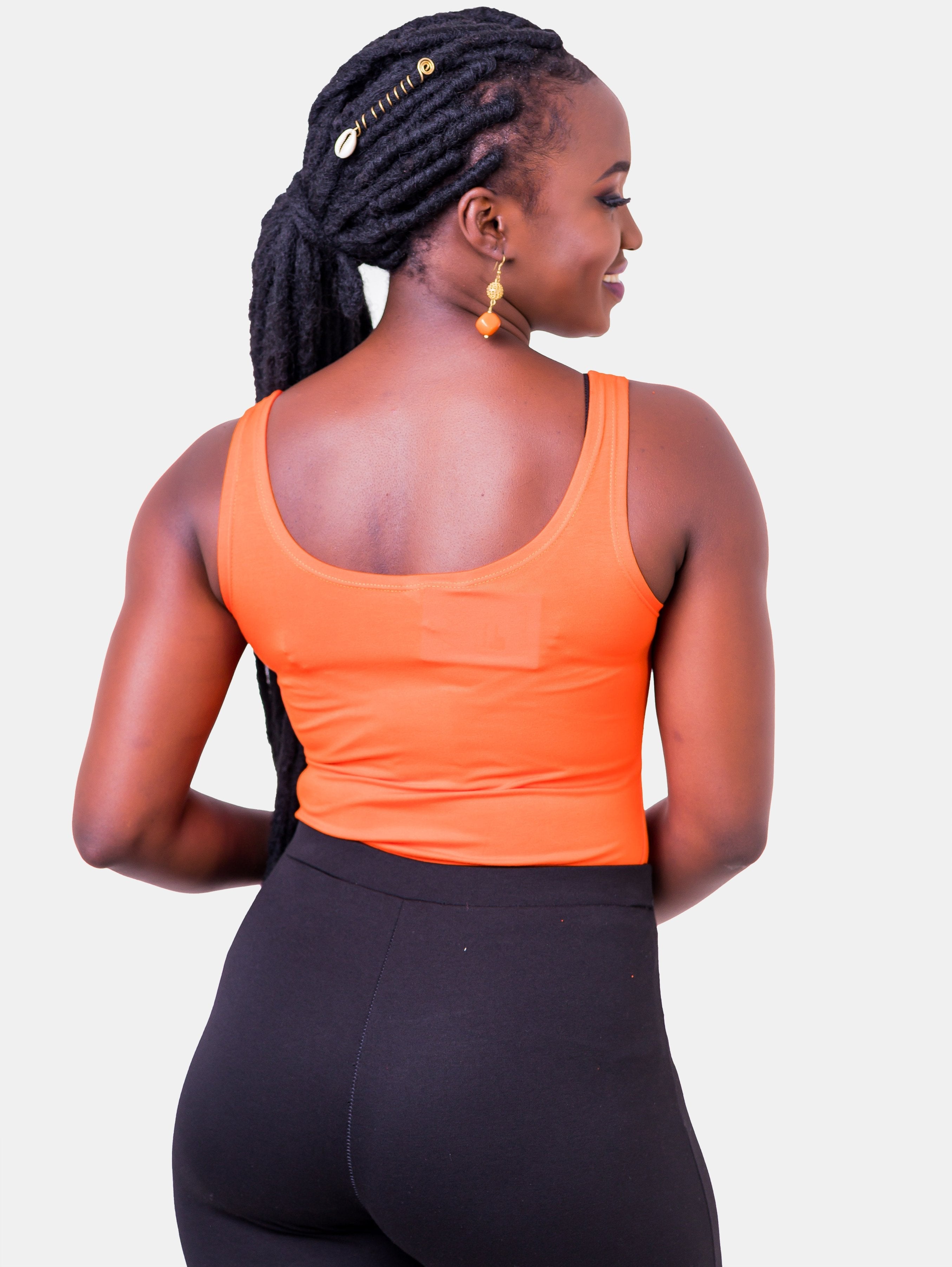 Vivo Basic Tank Tops - Orange - Shop Zetu