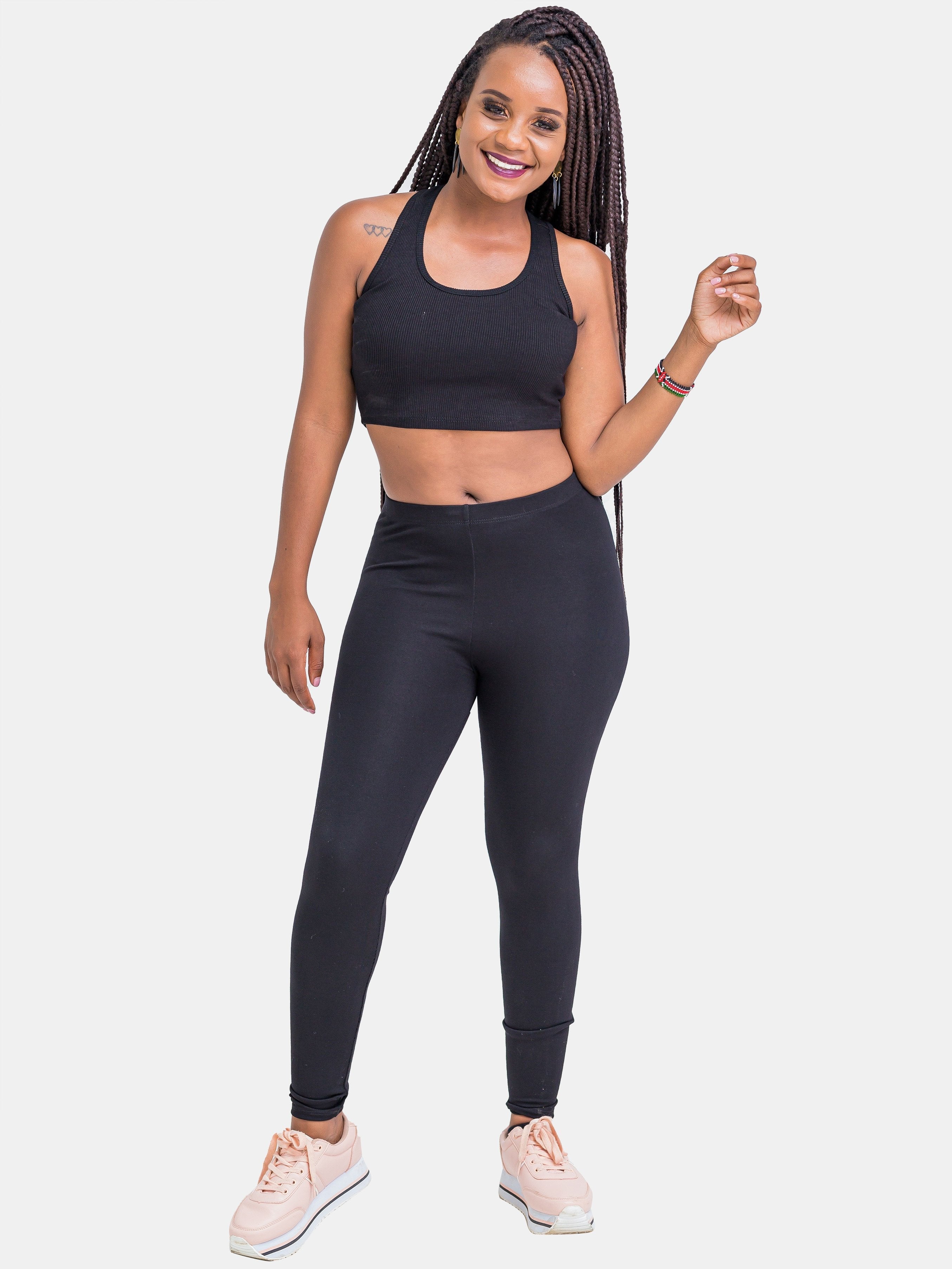 Zoya Full Length Leggings - Black - Shop Zetu