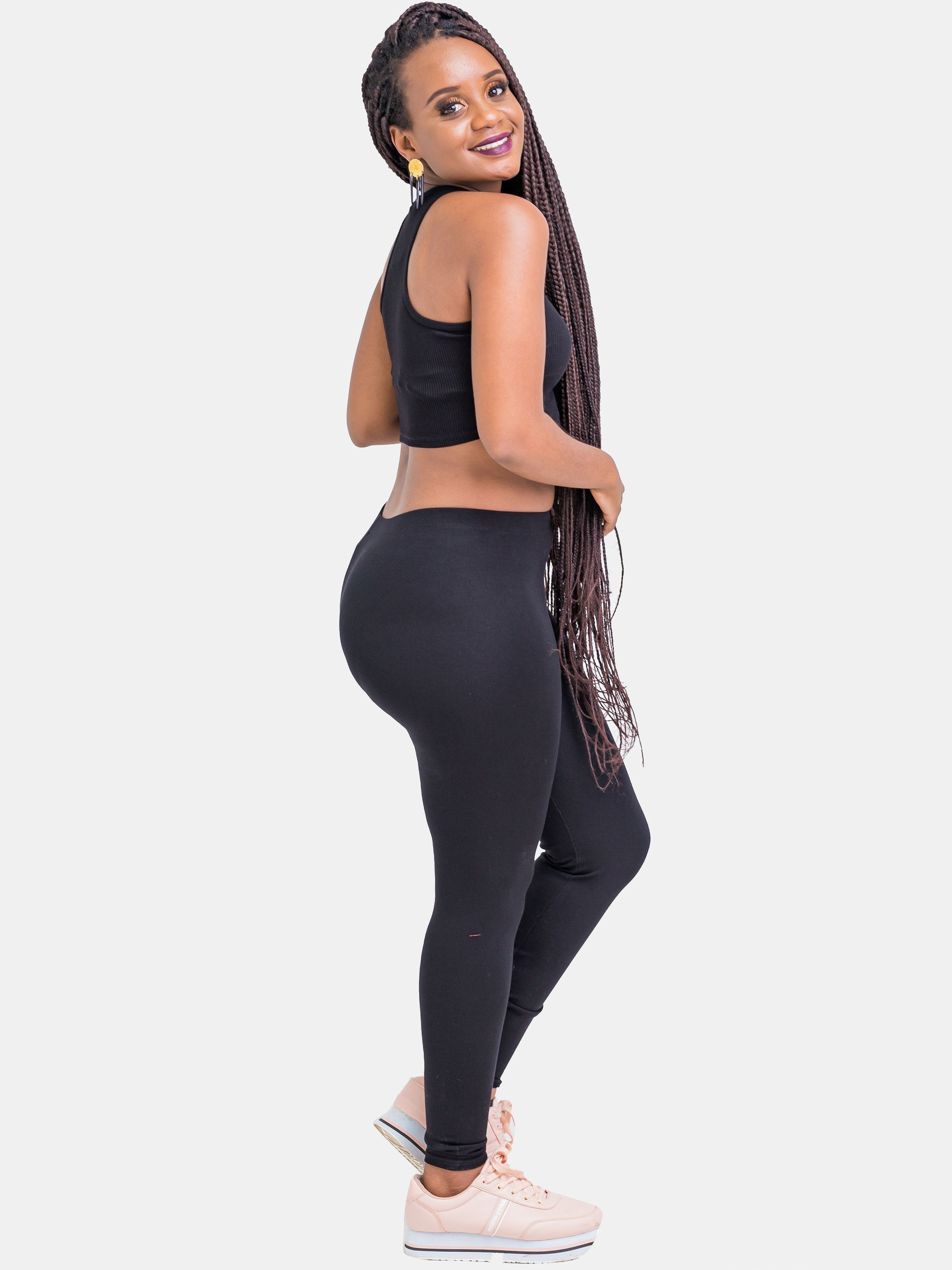 Zoya Full Length Leggings - Black - Shop Zetu