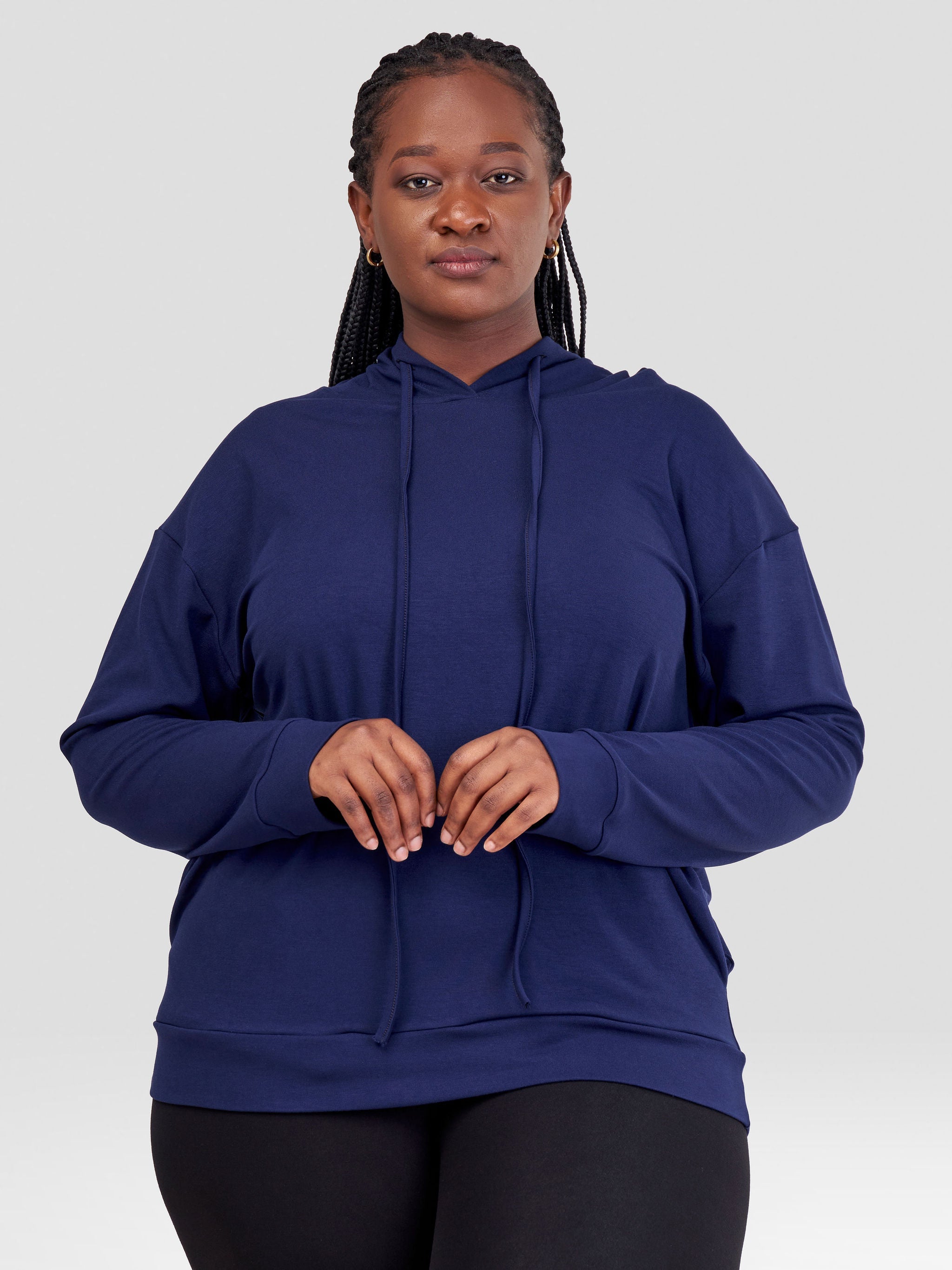 Vivo Jira Hoodie Jumper - Navy Blue