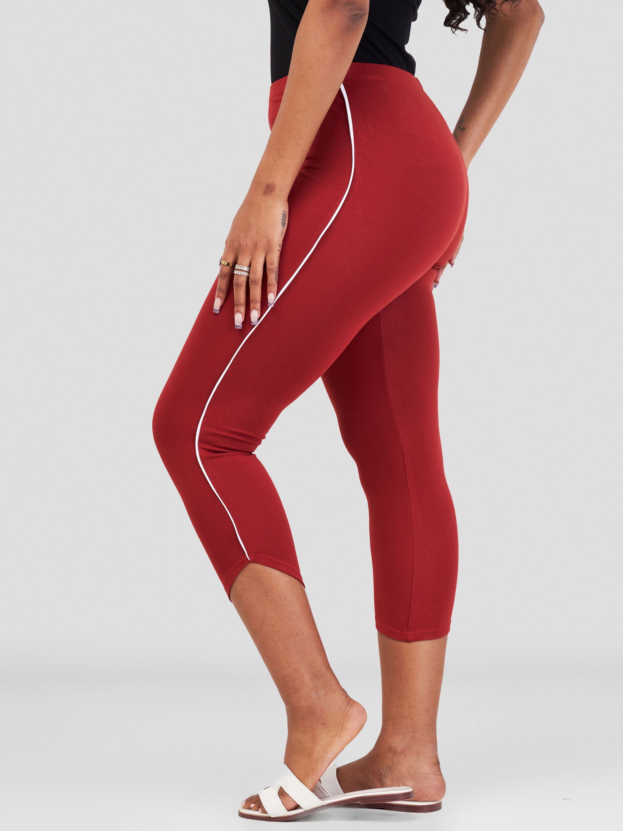 Vivo Jira Capri Leggings - Dark Rust