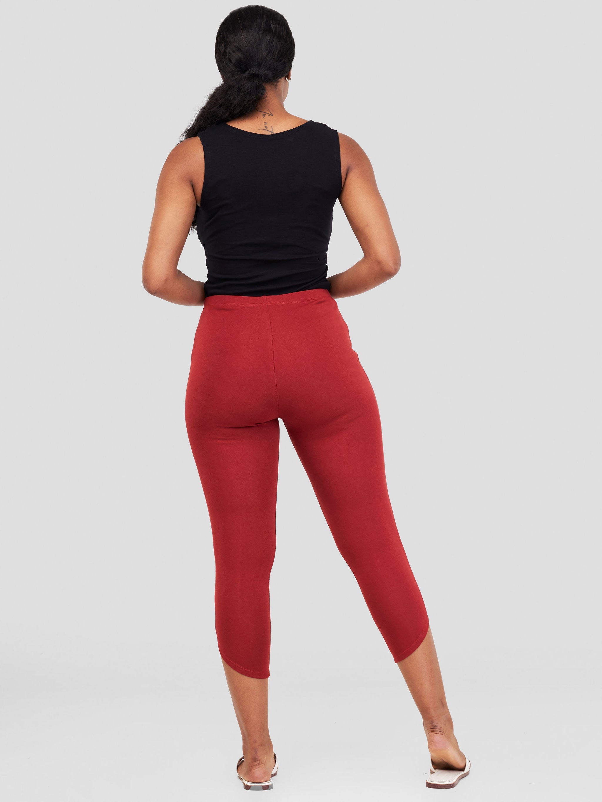 Vivo Jira Capri Leggings - Dark Rust