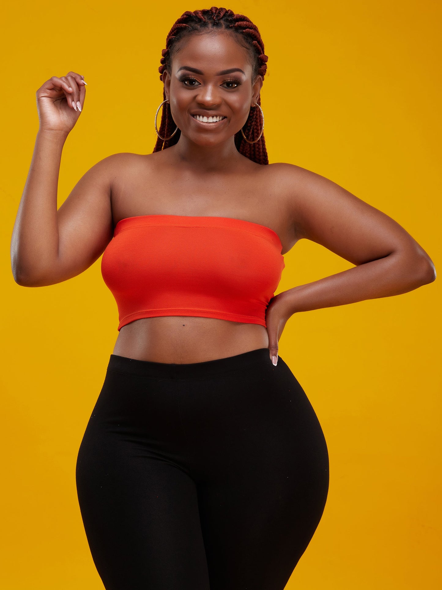 Zoya Basic Jersey Bandeau - Orange