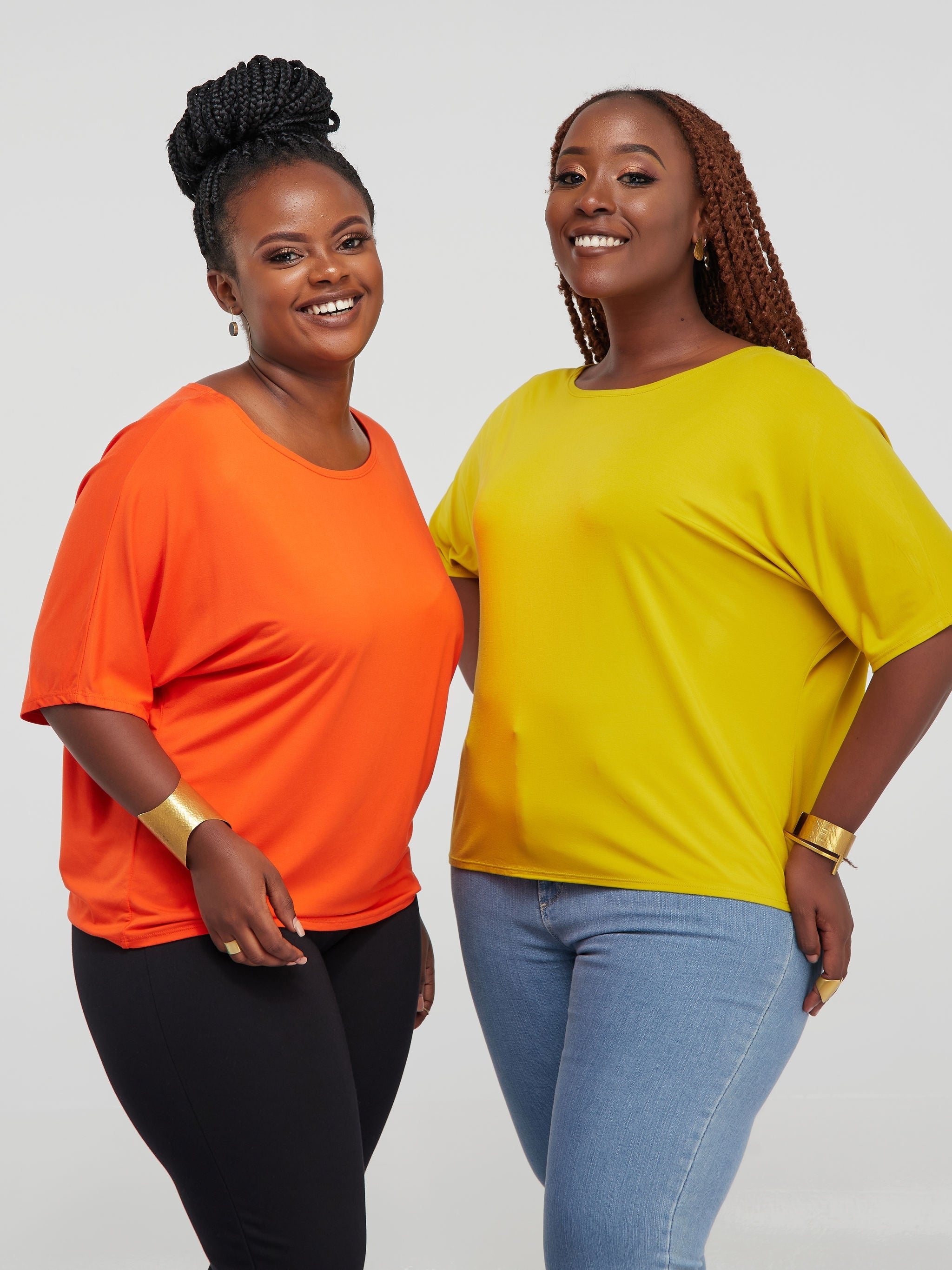 Vivo Basic Sienna Jersey Top - Orange