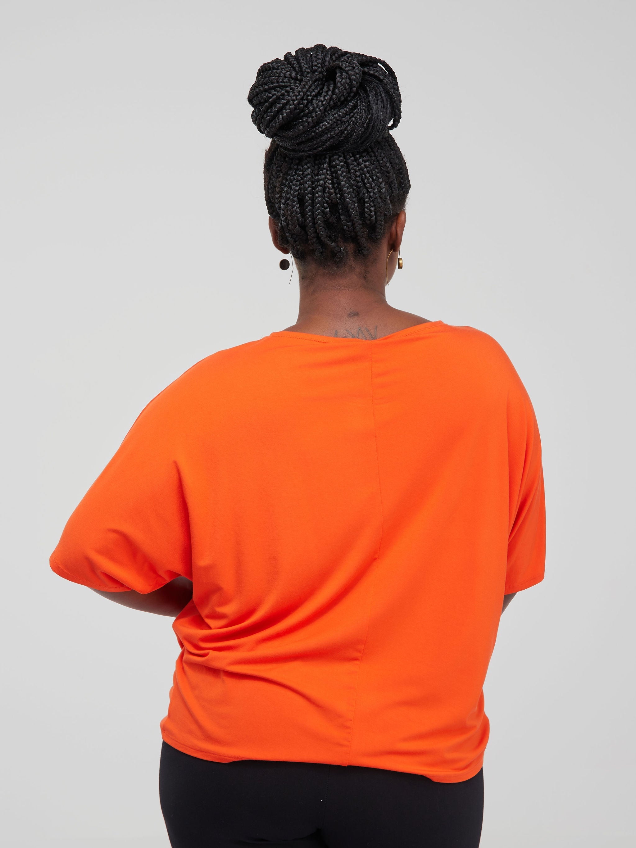 Vivo Basic Sienna Jersey Top - Orange