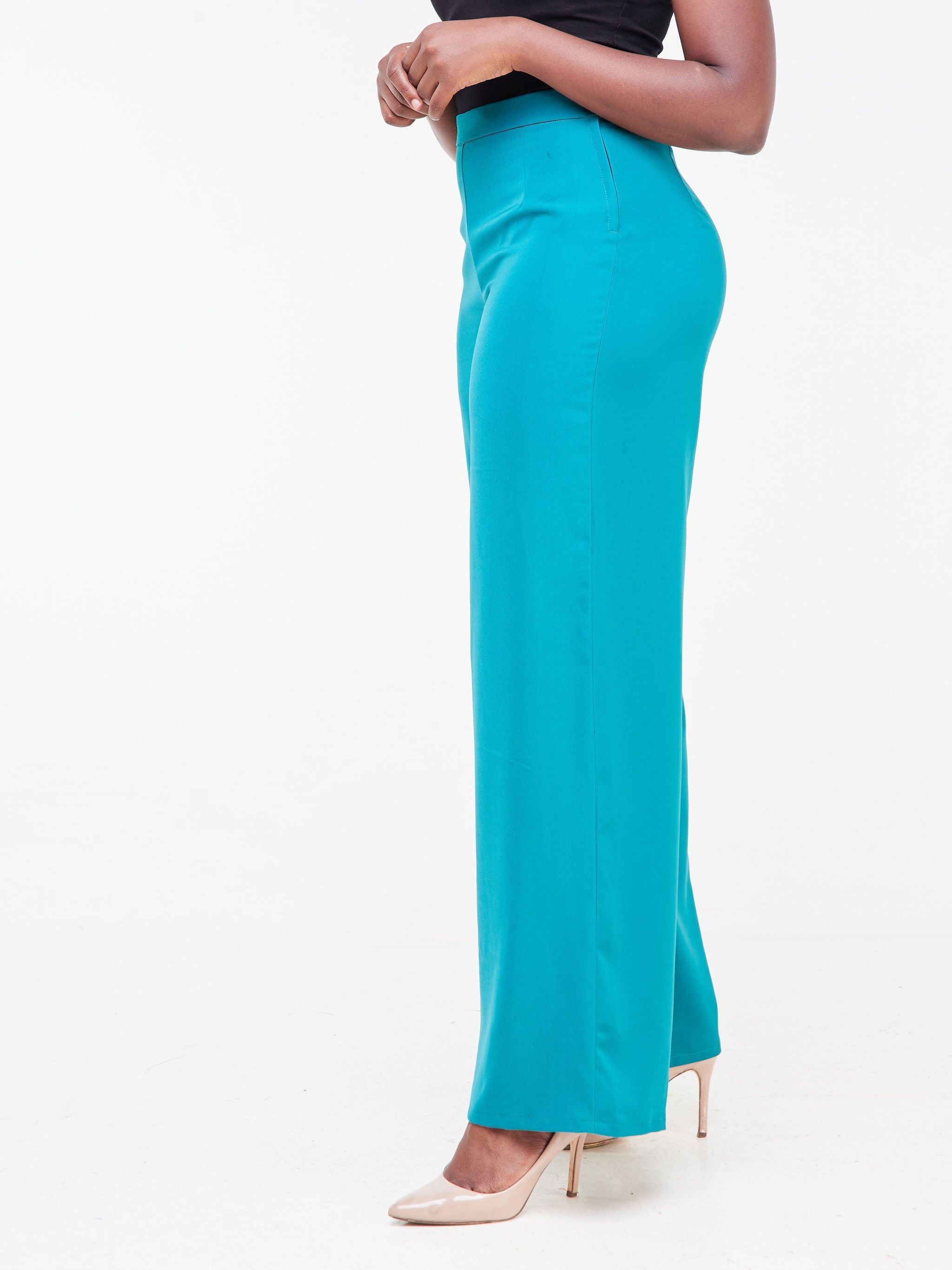 Vivo Fahari Wide Leg Pants - Teal